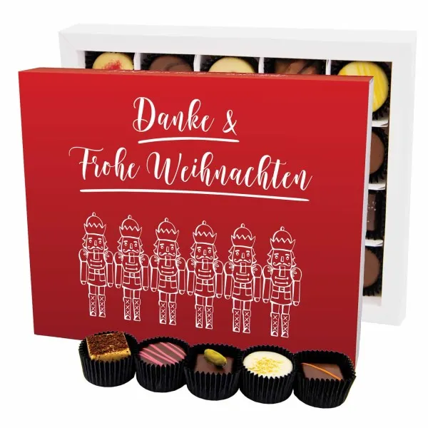 Danke & Frohe Weihnachten XL - Pralinen, ohne Alkohol handmade
