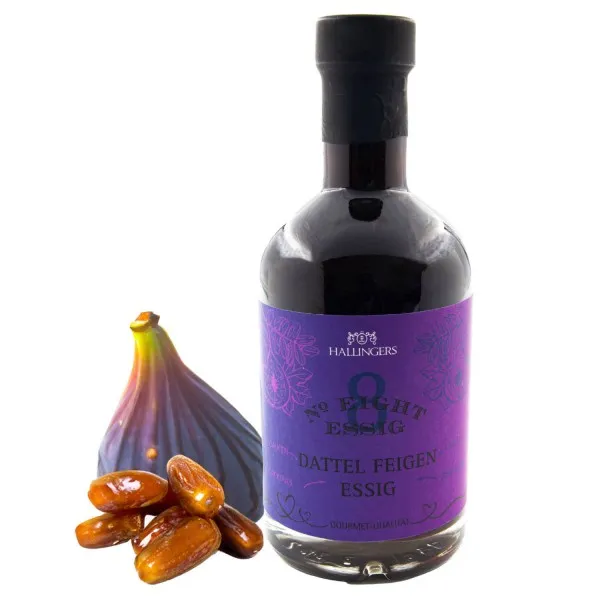No. 8 (3% SäureDattel-Feigen-Essig) - Gourmet-Essig, in Geschenk-Flasche