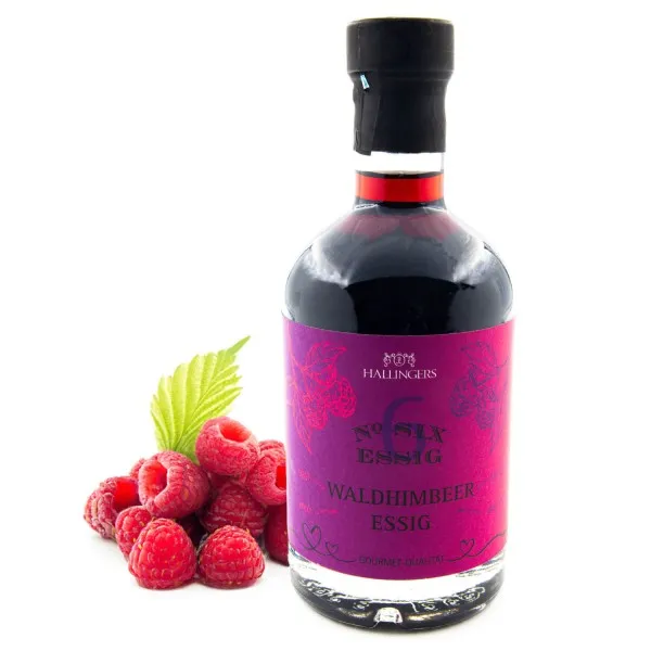 No. 6 (5,3% SäureWald-Himbeer-Balsam) - Gourmet-Essig, in Geschenk-Flasche