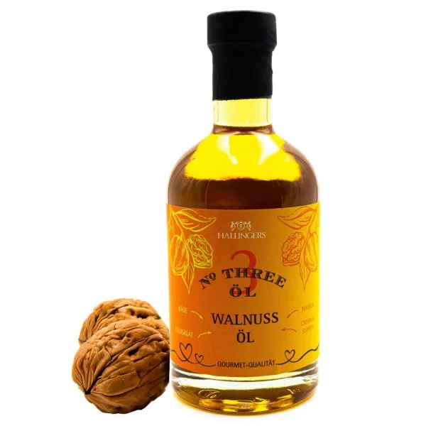 No. 3 (Samtiges Walnussöl) - Premium-Öl, in Geschenk-Flasche