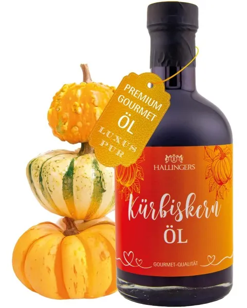 Kürbiskern-Öl - Premium-Öl, in Geschenk-Flasche