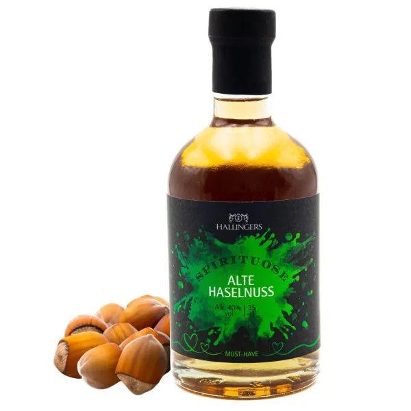 Alte Haselnuss (40% vol.) - Premium-Likör, in Geschenk-Flasche