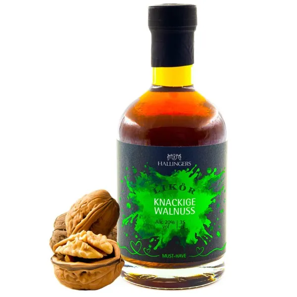 Walnuss (20% vol.) - Premium-Likör, in Geschenk-Flasche