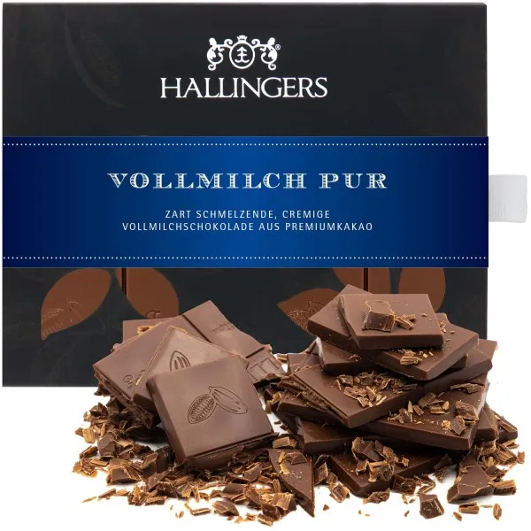 Vollmilch-Tafel Pur (Pur) - Schokolade, handmade ohne Alkohol