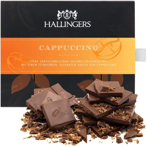 Vollmilch-Tafel Cappuccino (Cappuccino) - Schokolade, handmade ohne Alkohol