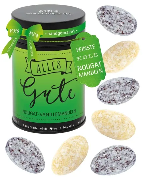 Alles Gute - Nougat-Mandeln, handmade ohne Alkohol