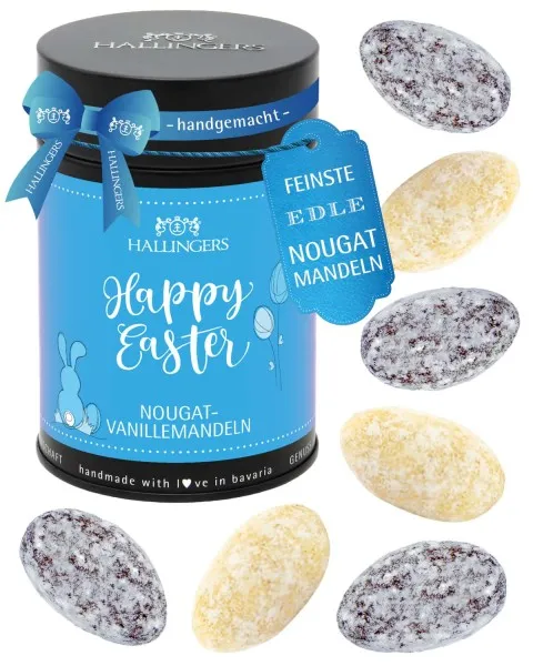 Happy Easter - Nougat-Mandeln, handmade ohne Alkohol