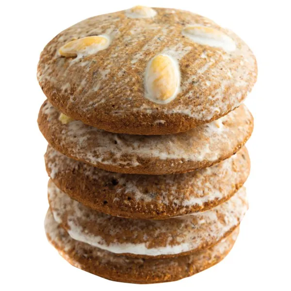 Weiß Glasiert - Elisen-Lebkuchen, handmade hoher Kernanteil