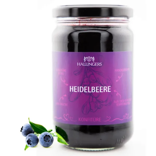 Wald Heidelbeere - Konfitüre, handgerührt Kupferkessel