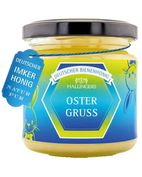 Ostergruß (Frühlingsblüte) - Honig, ungefiltert vom Imker