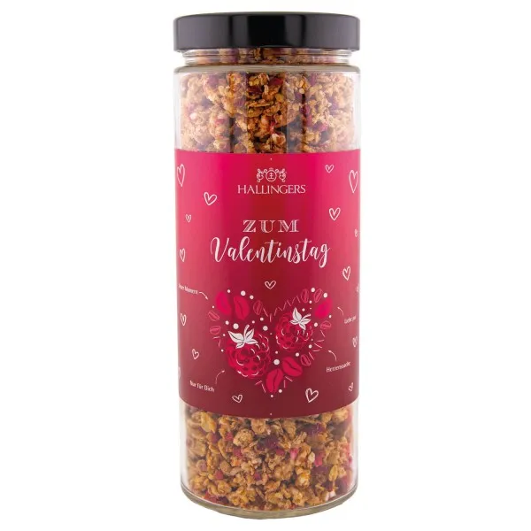 Zum Valentinstag, pink (Beeren-Müsli) - Gourmet-Müsli, frisch aus der Mühle