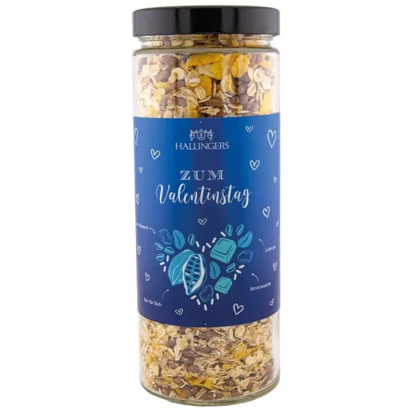 Zum Valentinstag, blue (Schokoladen-Müsli) - Gourmet-Müsli, frisch aus der Mühle