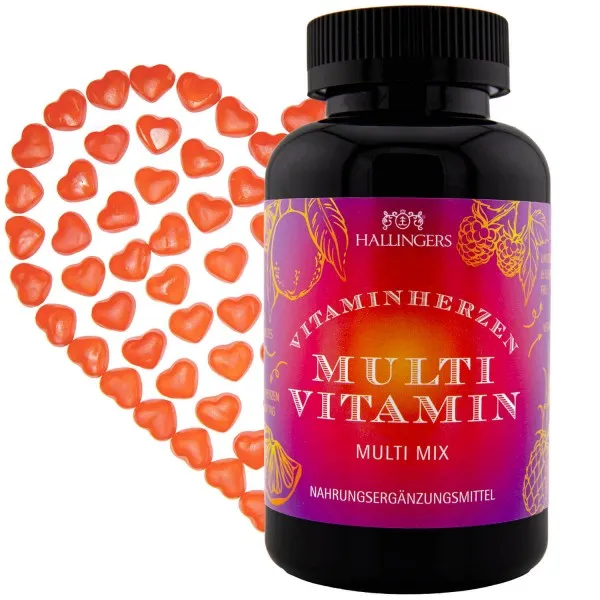 Multi Vitamin - Multivitamin Gummies, 120 vegane Vitaminherzen
