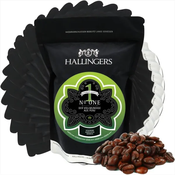 10x No. One (aus Peru) - Edel-Kaffee-Set, langzeit geröstet