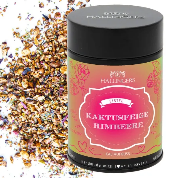 Kaktusfeige-Himbeere (mit Kaktus, Himbeer & Hibiskus) - Cold Tea, loser Tee Geschenkdose