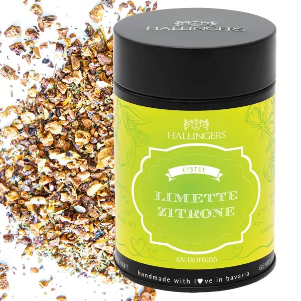 Limette-Zitrone (mit Limette, Zitrone & Ananas) - Cold Tea, loser Tee Geschenkdose