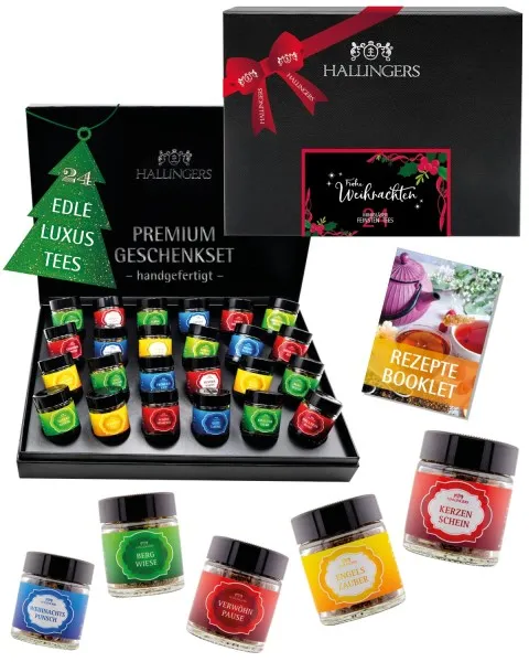 Frohe Weihnachten - Tee-Set, 24x loser Tee Geschenkbox