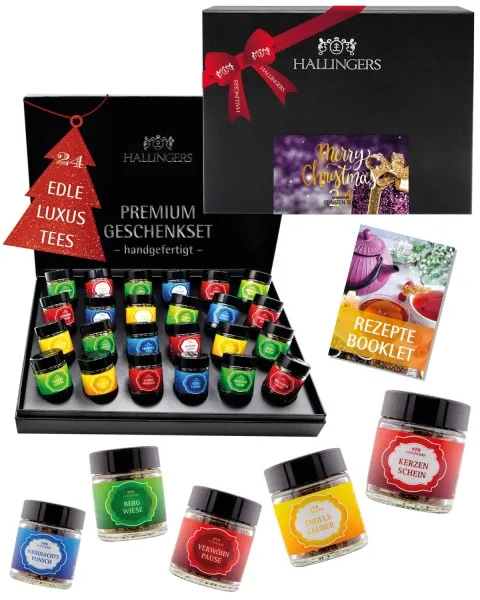 Merry Christmas - Tee-Set, 24x loser Tee Geschenkbox