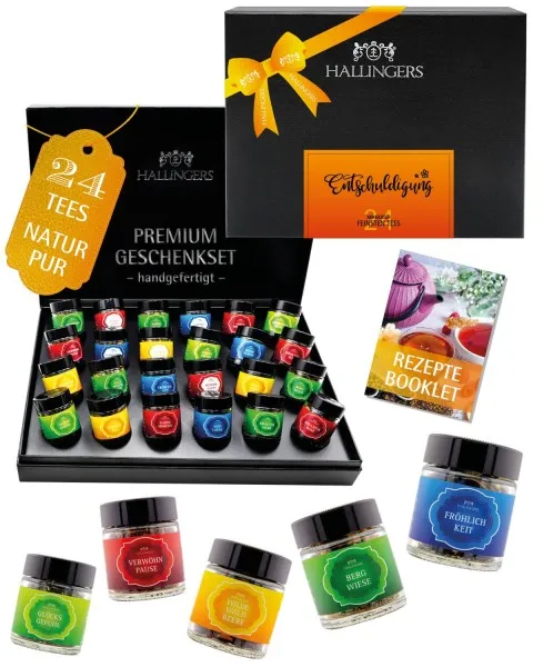 Entschuldigung - Tee-Set, 24x loser Tee Geschenkbox