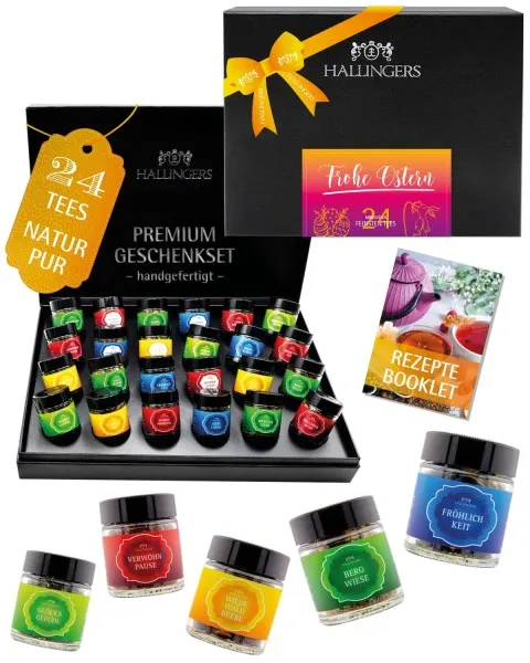 Frohe Ostern - Tee-Set, 24x loser Tee Geschenkbox