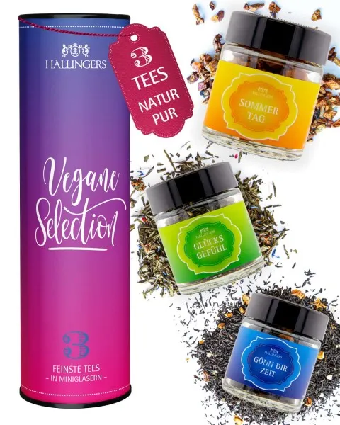 Vegane Selection (vegane Tees) - Tee-Set, 3x loser Tee Geschenkdose