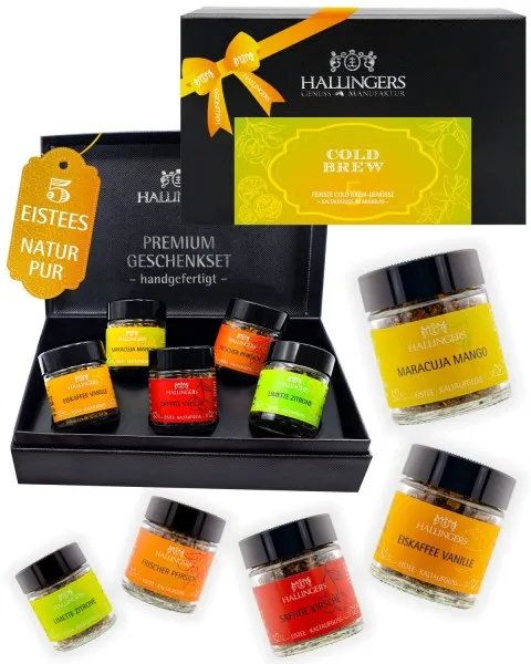ColdBrew Kaltaufguss Yellow-Green - Tee-Set, 5x loser Tee Geschenkbox