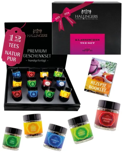 Klassisches Tee-Set - No. 1 - Tee-Set, 12x loser Tee Geschenkbox