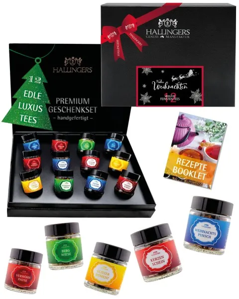 Frohe Weihnachten - Tee-Set, 12x loser Tee Geschenkbox