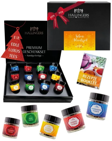 Schöne Adventszeit - Tee-Set, 12x loser Tee Geschenkbox