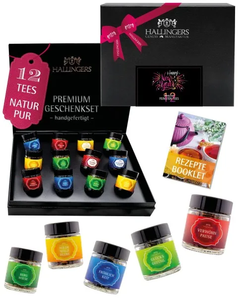 Happy New Year Pink - Tee-Set, 12x loser Tee Geschenkbox