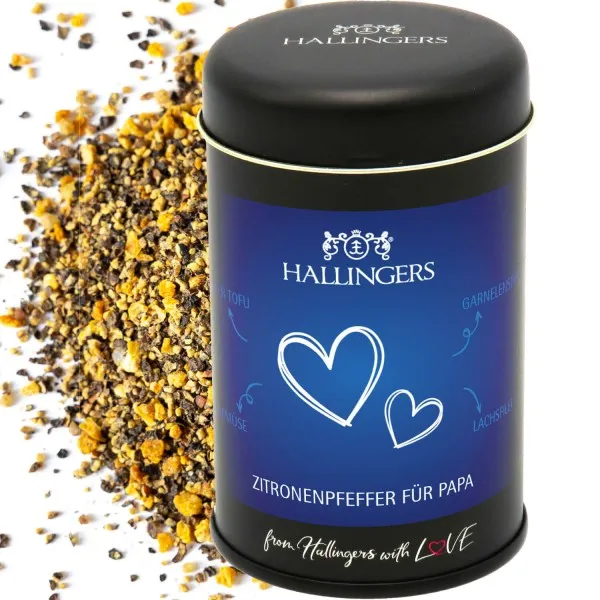 Für Papa (für Gemüse, Marinade & Salatdressing) - Pfeffer, zum Kochen Geschenkdose