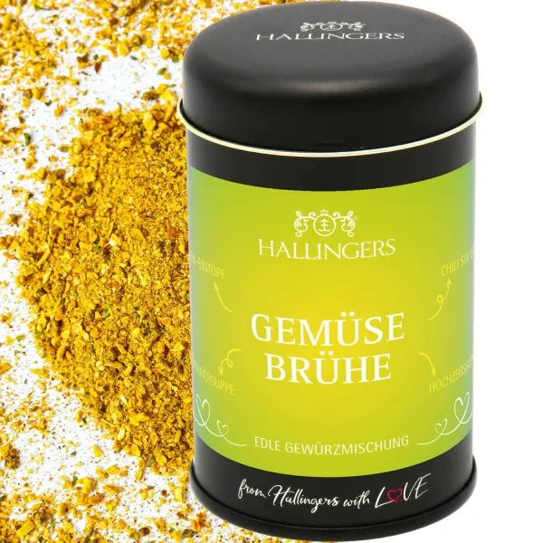 Gemüsebrühe (für Suppe, Eintopf & Sauce) - Gewürzmischung, zum Kochen Geschenkdose