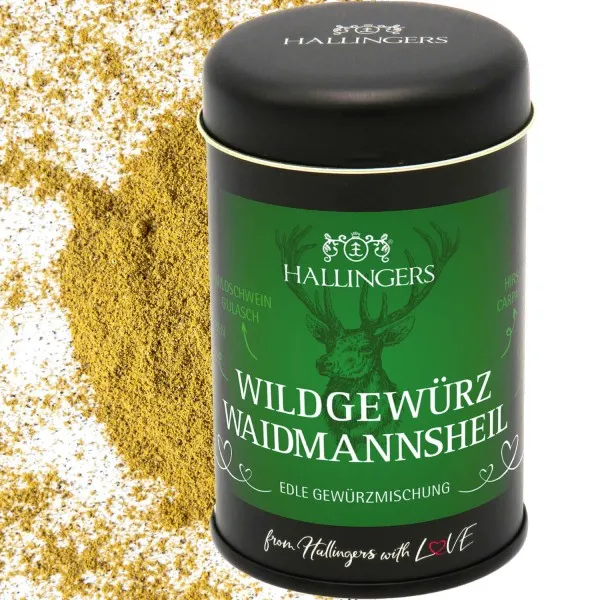 Wildgewürz Waidmannsheil (für Reh, Wildschwein & Hirsch) - Gewürzmischung, zum Kochen Geschenkdose