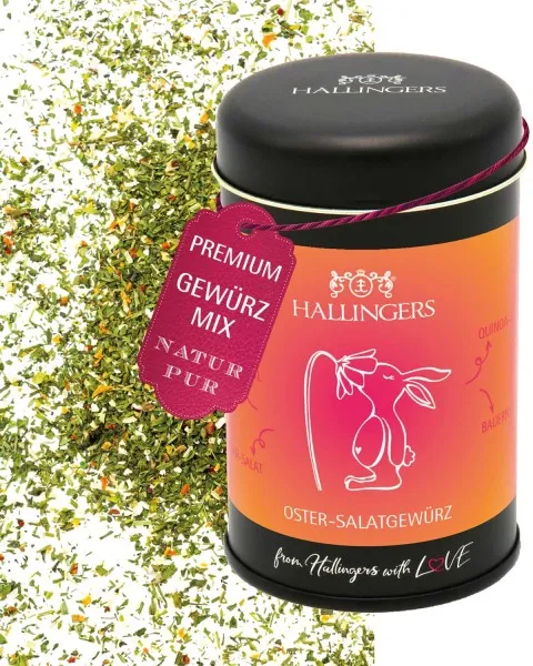 Knackiges Oster Salatgewürz (für Salate, Vorspeisen & Dressings) - Gewürzmischung, zum Kochen Geschenkdose