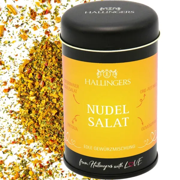 Nudel-Salat (für Frittata, Gemüse & One-Pot Pasta) - Gewürzmischung, zum Kochen Geschenkdose
