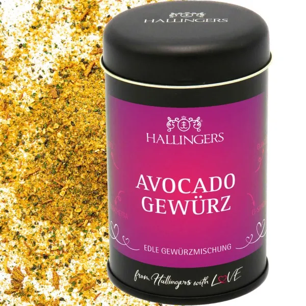Avocado-Gewürz (für Pesto Bruschetta & Guacamole) - Gewürzmischung, zum Kochen Geschenkdose