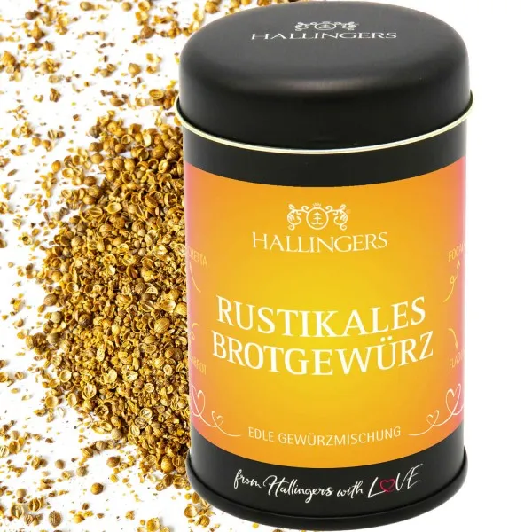 Rustikales Brotgewürz (für in oder auf das Brot) - Gewürzmischung, zum Kochen Geschenkdose