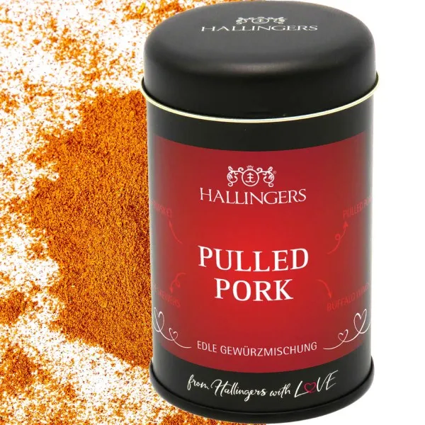 Pulled Pork (für Grillgut, Marinaden & Krustentiere) - Gewürzmischung, zum Kochen Geschenkdose