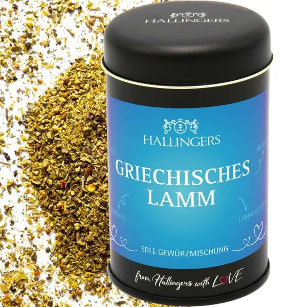 Griechisches Lamm (für Lamm, Mediterranes & Eintopf) - Gewürzmischung, zum Kochen Geschenkdose