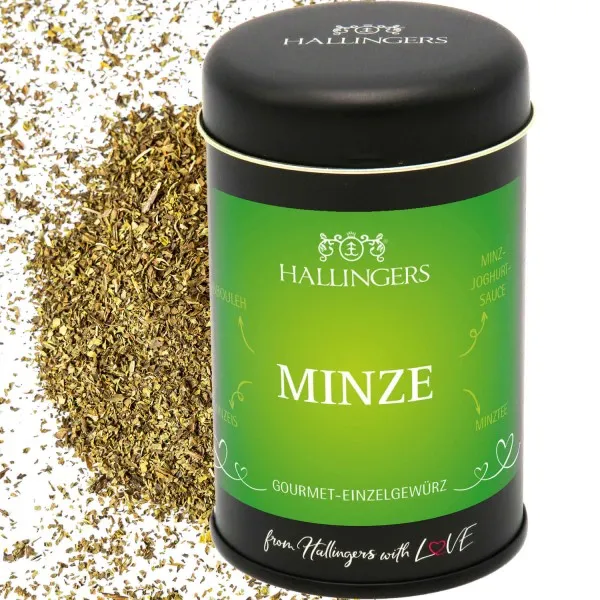 Minze (für Tabbouleh, Minzeis & Joghourt-Sauce) - Gewürz Basic, zum Kochen Geschenkdose