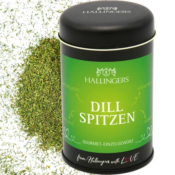 Dillspitzen (für Kartoffelsalat, Lachs & Dill-Hendl) - Gewürz Basic, zum Kochen Geschenkdose