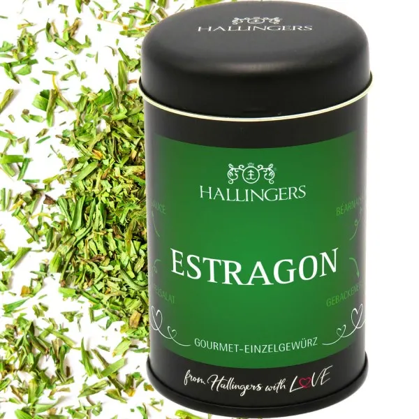 Estragon (für Kapernsoße,  Zander & Kartoffelsalat) - Gewürz Basic, zum Kochen Geschenkdose
