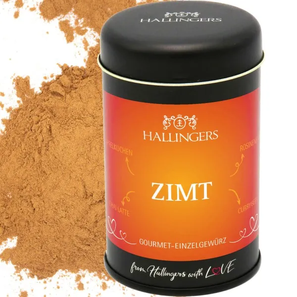Zimt (für Apfelkuchen, Chailatte & Rosinenbrot) - Gewürz Basic, zum Kochen Geschenkdose