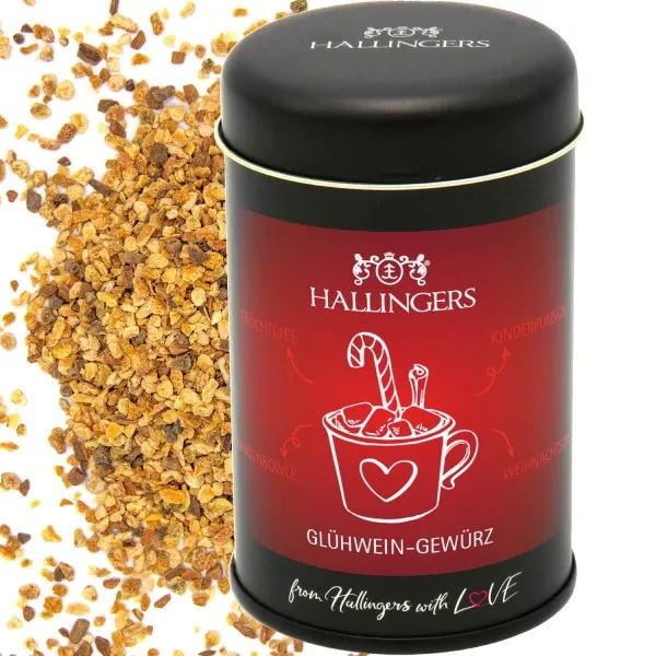 Glühwein-Gewürz (für Kinderpunsch & Feuerzangenbowle) - Gewürzmischung, zum Kochen Geschenkdose