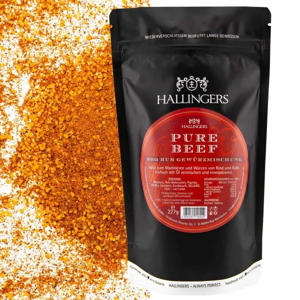 Pure Beef (für Marinaden, Spare Ribs & Grill) - Gewürz-Rub, zum Marinieren Aromabeutel
