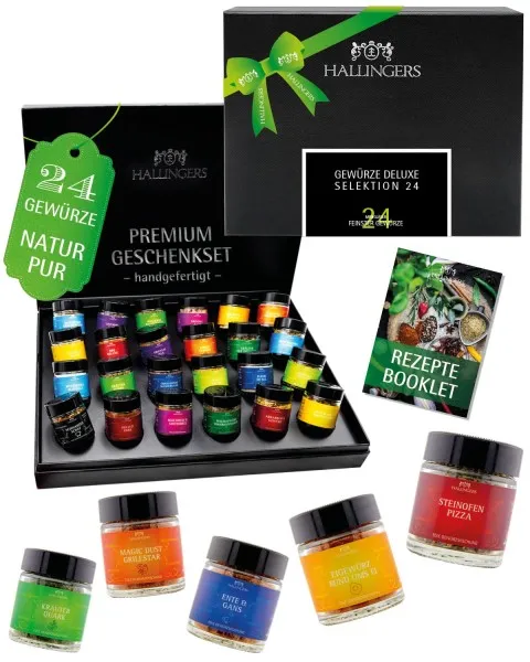 Deluxe Selektion 24 - Gewürz-Set, 24er Geschenkbox & Booklet