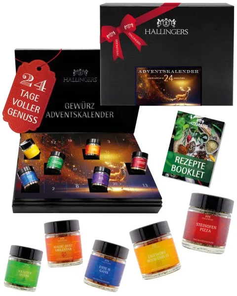 Adventskalender Sternenstaub special - Gewürz, 24er Geschenkbox & Booklet