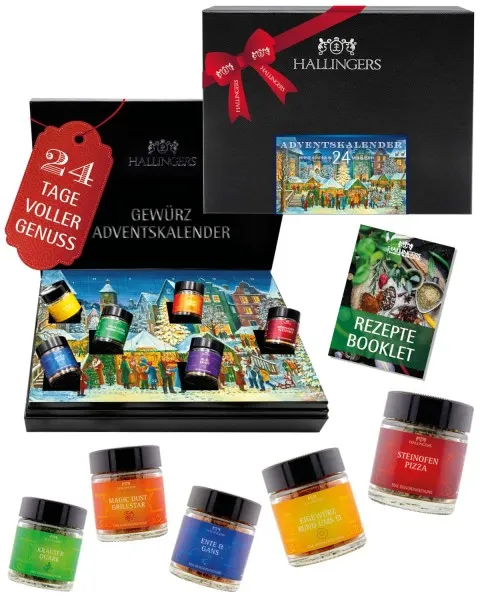 Adventskalender Markt im Advent special - Gewürz, 24er Geschenkbox & Booklet