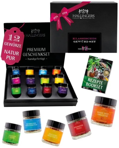 Klassisches Gewürz-Set - No. 1 - Gewürz-Set, 12er Geschenkbox & Booklet