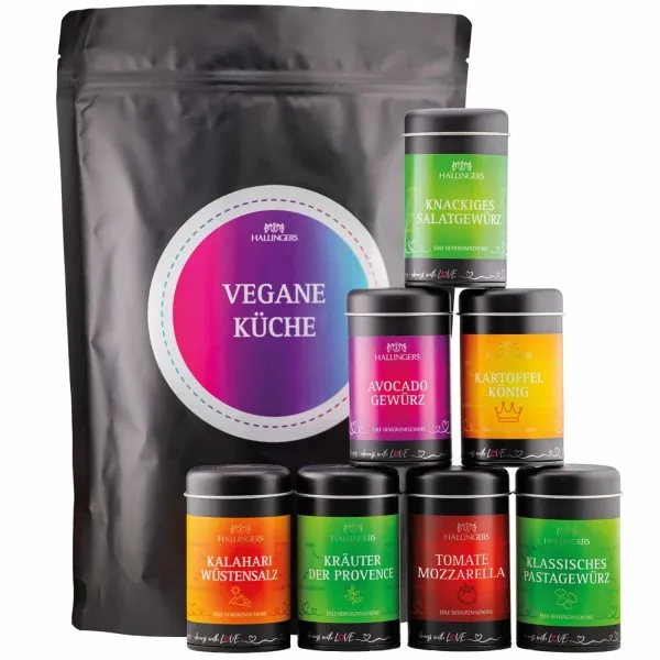Vegane Küche - Gewürz-Set, Probierset Aromadosen